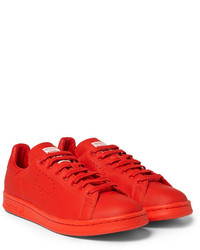 rote niedrige Sneakers von Raf Simons