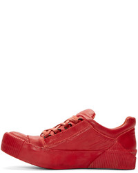 rote niedrige Sneakers von Boris Bidjan Saberi