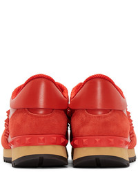 rote niedrige Sneakers von Valentino