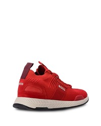 rote niedrige Sneakers von BOSS