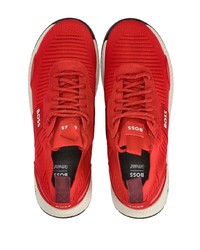 rote niedrige Sneakers von BOSS