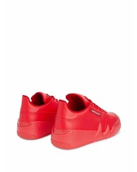 rote niedrige Sneakers von Giuseppe Zanotti