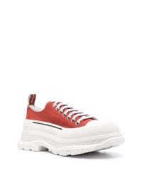 rote niedrige Sneakers von Alexander McQueen