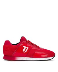 rote niedrige Sneakers von Trussardi Jeans