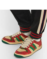 rote niedrige Sneakers von Gucci