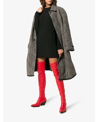 rote Overknee Stiefel aus Leder von Givenchy