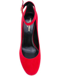 rote Pumps von Saint Laurent