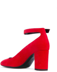 rote Pumps von Saint Laurent