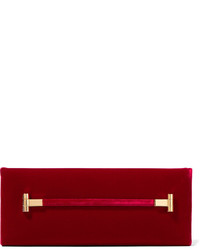 rote Samt Clutch