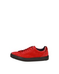 rote Samt niedrige Sneakers von Sioux