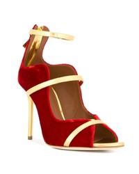 rote Samt Pumps von Malone Souliers