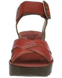 rote Sandalen von Fly London