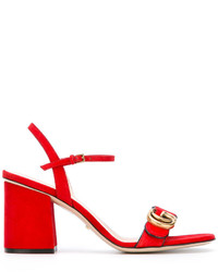 rote Sandalen von Gucci