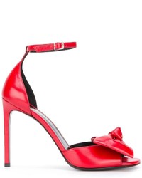 rote Sandalen von Saint Laurent