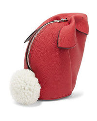 rote Satchel-Tasche aus Leder von Loewe