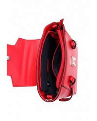 rote Satchel-Tasche aus Leder von EMILY & NOAH