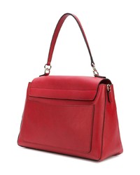 rote Satchel-Tasche aus Leder von Chloé