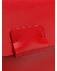 rote Satchel-Tasche aus Leder von Nico Giani