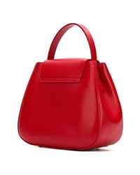 rote Satchel-Tasche aus Leder von Nico Giani