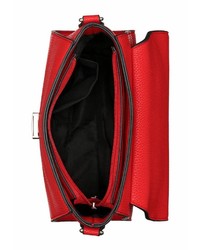 rote Satchel-Tasche aus Leder von J. JAYZ