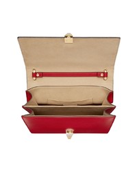 rote Satchel-Tasche aus Leder von Fendi