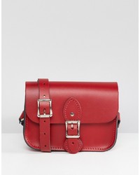 rote Satchel-Tasche aus Leder von Leather Satchel Company