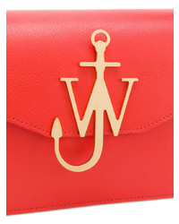 rote Satchel-Tasche aus Leder von JW Anderson