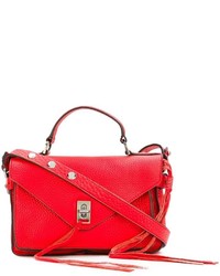 rote Satchel-Tasche aus Leder von Rebecca Minkoff