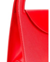 rote Satchel-Tasche aus Leder von Building Block