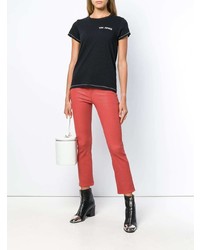 rote Schlaghose aus Leder von rag & bone/JEAN