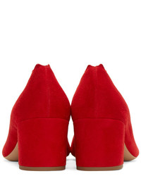 rote Schuhe aus Wildleder von Chloé