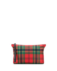 rote Segeltuch Clutch Handtasche mit Schottenmuster von Alexander McQueen