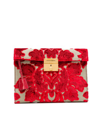 rote Segeltuch Clutch von Dolce & Gabbana
