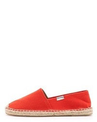 rote Segeltuch Espadrilles von Soludos