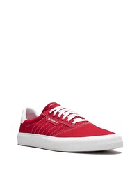 rote Segeltuch niedrige Sneakers von adidas