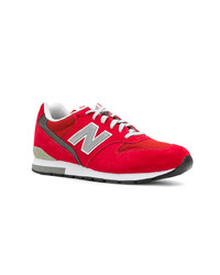 rote Segeltuch niedrige Sneakers von New Balance