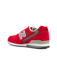 rote Segeltuch niedrige Sneakers von New Balance