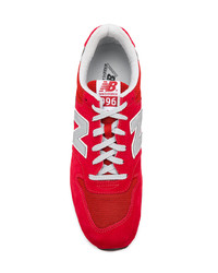 rote Segeltuch niedrige Sneakers von New Balance