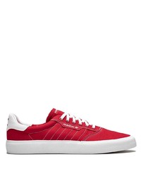 rote Segeltuch niedrige Sneakers von adidas