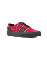 rote Segeltuch niedrige Sneakers von Vans