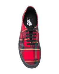 rote Segeltuch niedrige Sneakers von Vans