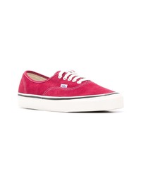 rote Segeltuch niedrige Sneakers von Vans