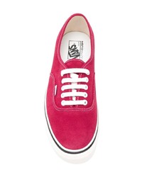 rote Segeltuch niedrige Sneakers von Vans