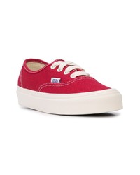 rote Segeltuch niedrige Sneakers von Vans