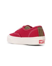 rote Segeltuch niedrige Sneakers von Vans