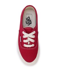 rote Segeltuch niedrige Sneakers von Vans