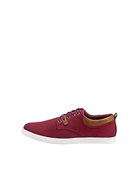 rote Segeltuch niedrige Sneakers von Bullboxer