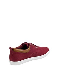 rote Segeltuch niedrige Sneakers von Bullboxer