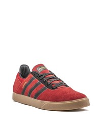 rote Segeltuch niedrige Sneakers von adidas