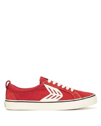 rote Segeltuch niedrige Sneakers von Cariuma